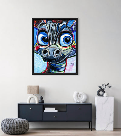 Baby Zebra - Art Prints detail image - Resin Society