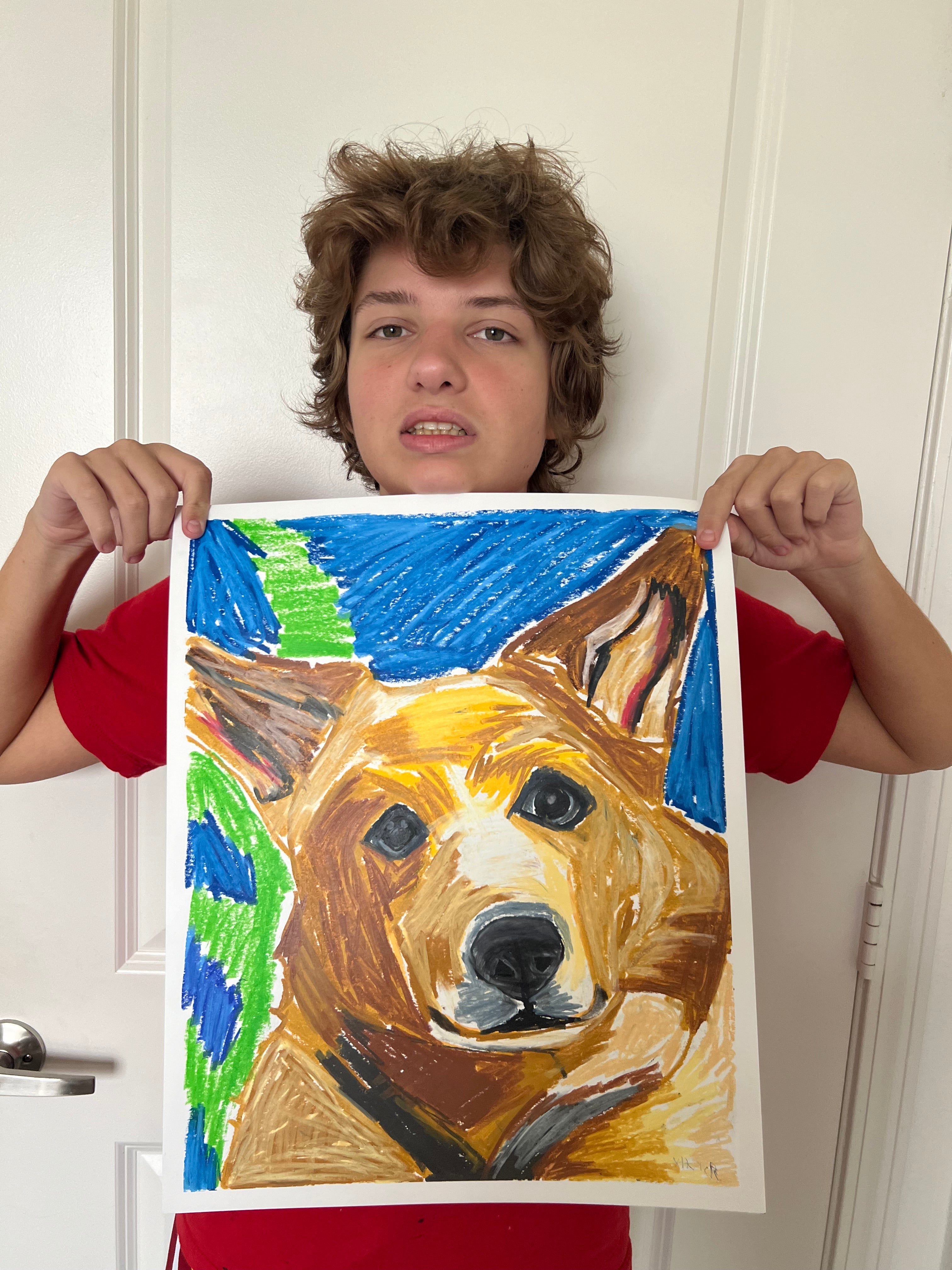Archie, The Corgi - Art Prints detail image - Resin Society
