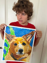 Archie, The Corgi - Art Prints detail image - Resin Society