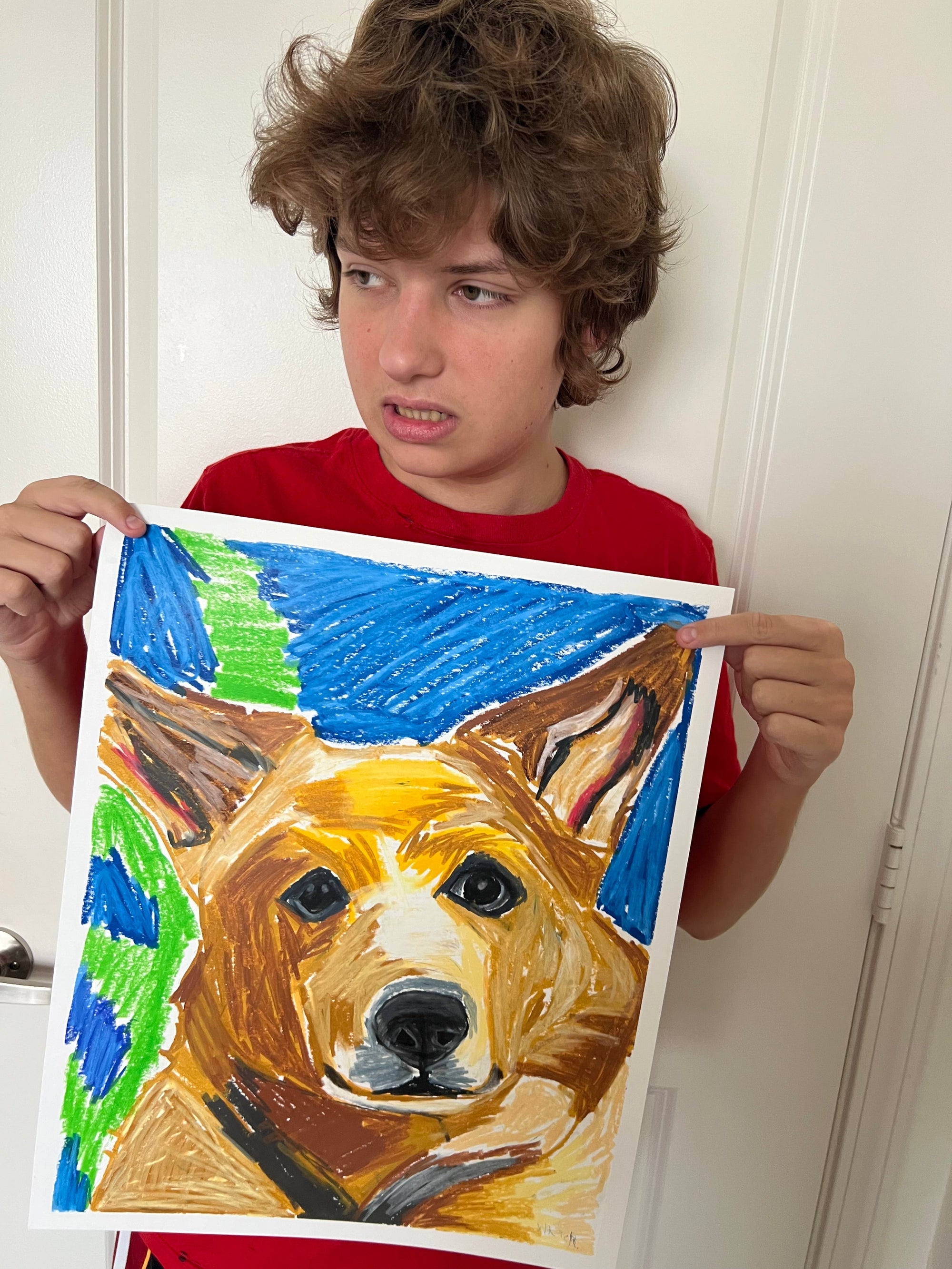 Archie, The Corgi - Art Prints detail image - Resin Society