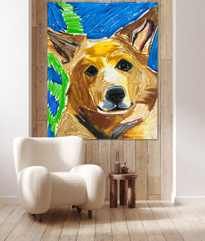 Archie, The Corgi - Art Prints detail image - Resin Society
