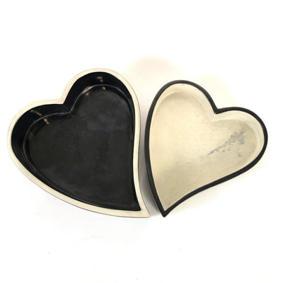Heart Bowls Black + White by Mbare Ltd - product image 3 for Resin Society