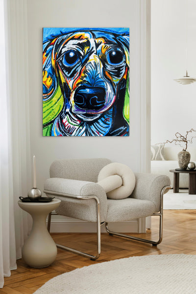 Blue Doxie - Art Prints detail image - Resin Society
