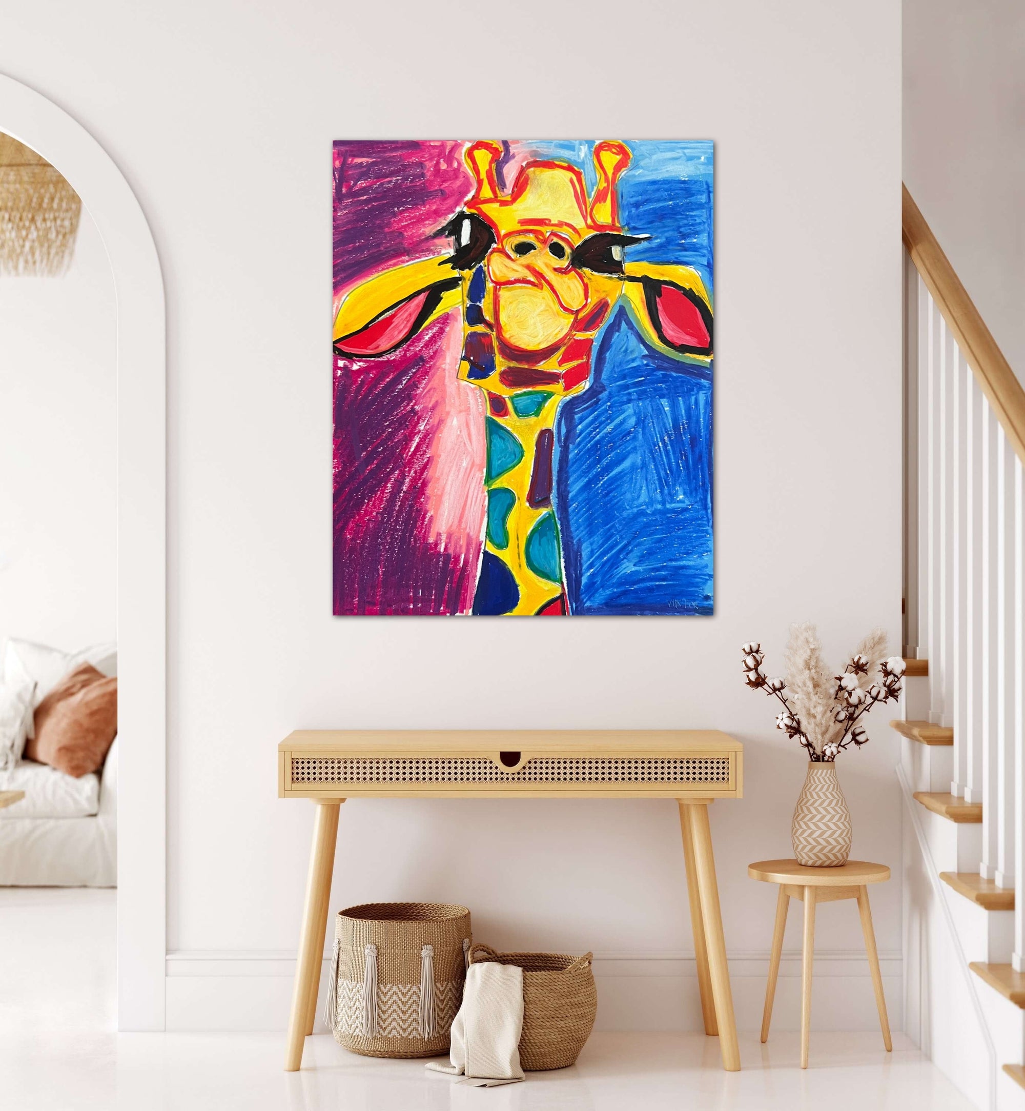 Emily, The Giraffe - Art Prints detail image - Resin Society