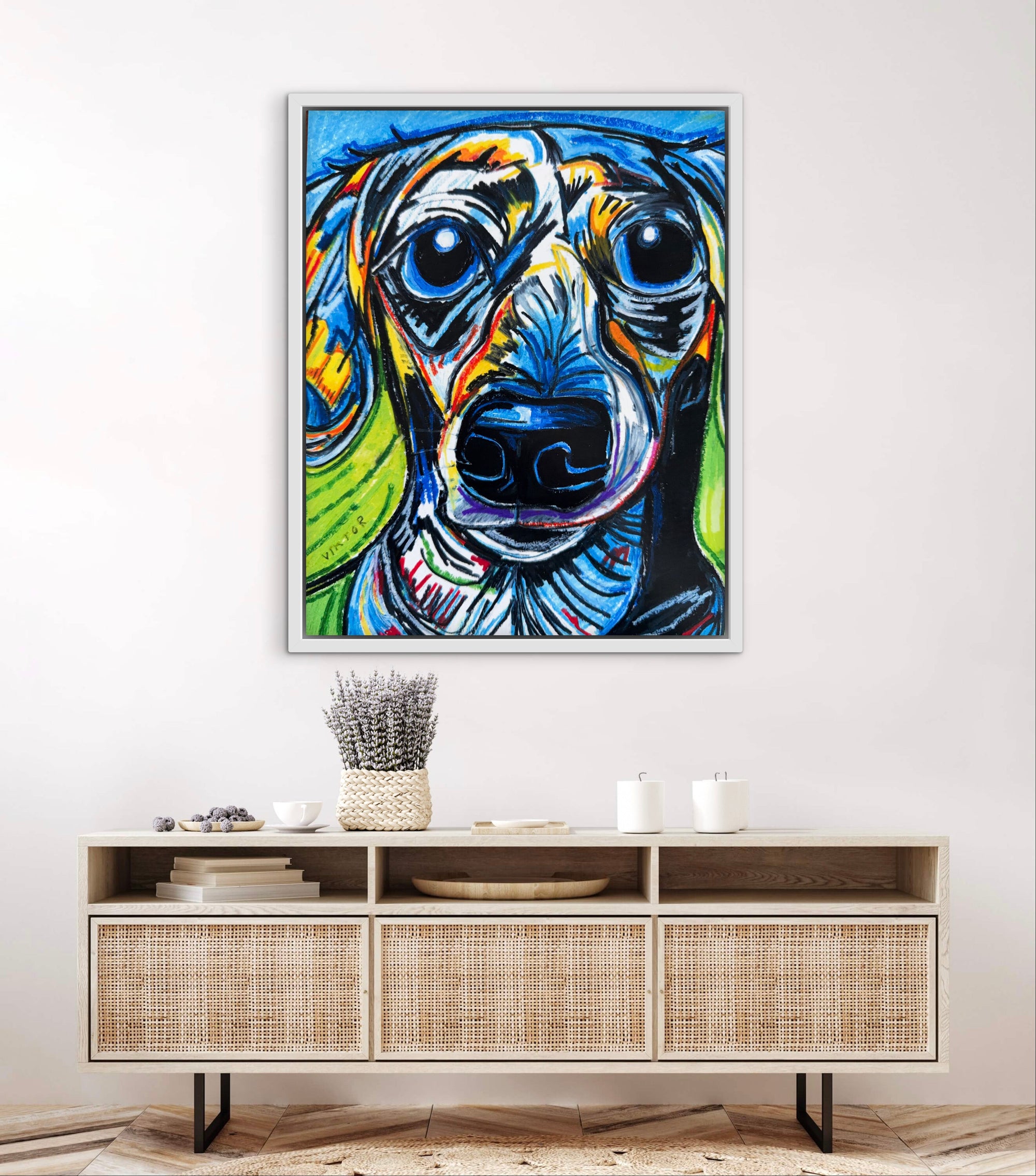 Blue Doxie - Art Prints detail image - Resin Society