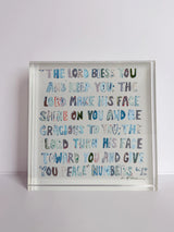 Numbers 6: 24-26 Neutral Acrylic Tabletop Art