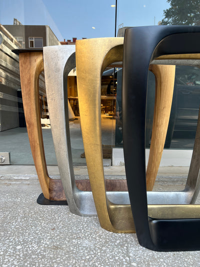 Epoxy Resin River Dining Table with Walnut Wood Legs showcasing natural wood and vibrant resin river design