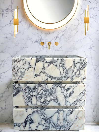 Made to-order Freestanding Vanity Unit by MEG Custom Marble By Ziynet A. LLC - main product image for Resin Society