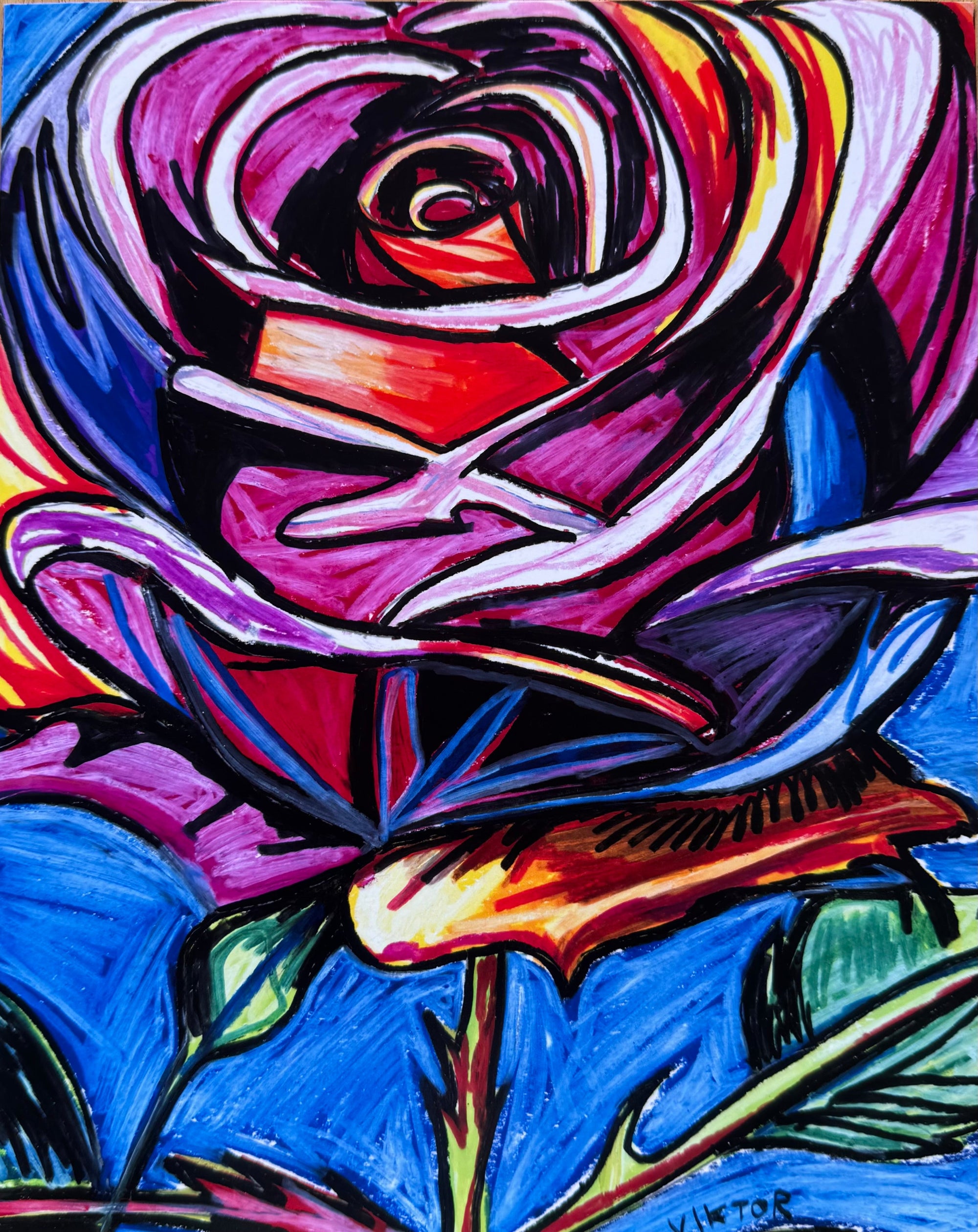 Rose - Art Prints by Vichy's Art - Resin Society