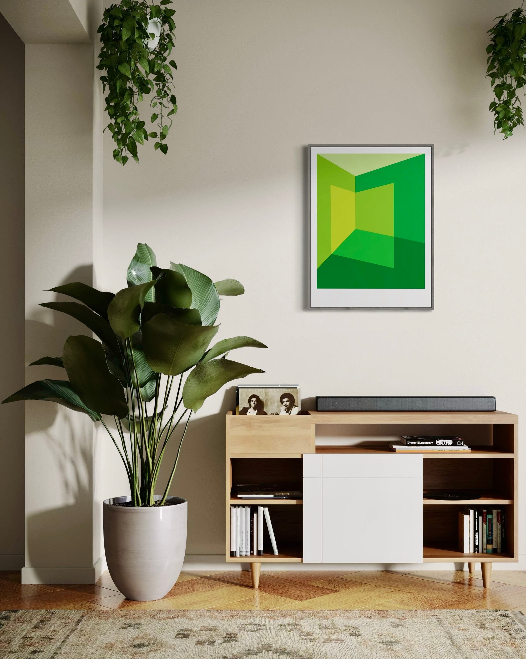 Light Corner: Greens - Fine Art Giclée Print by Holly McWhorter by Holly McWhorter Art: Paintings and Art Prints - product image 4 for Resin Society
