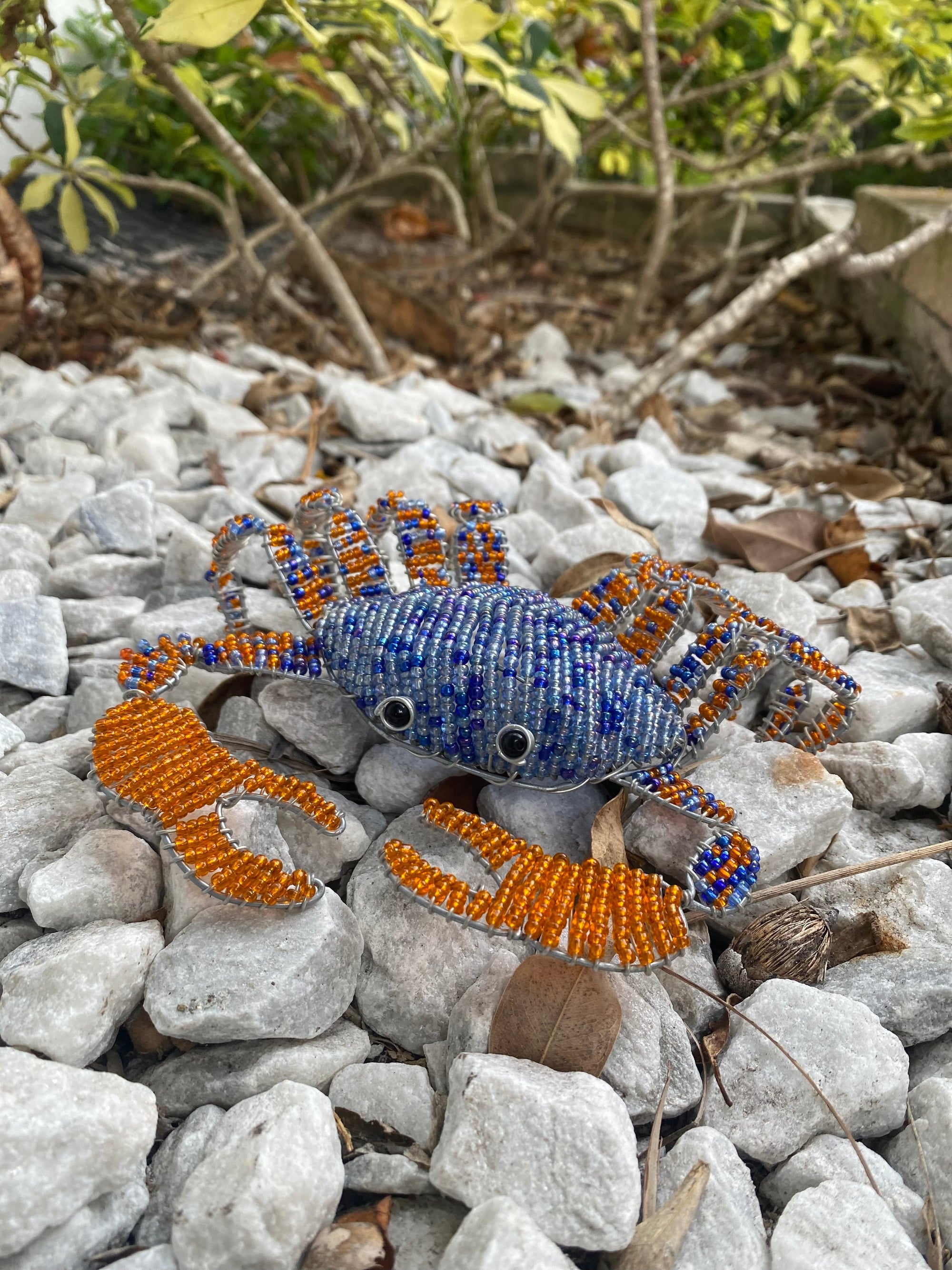 Blue Crab Figurine by Beadworx by Extol Accessories