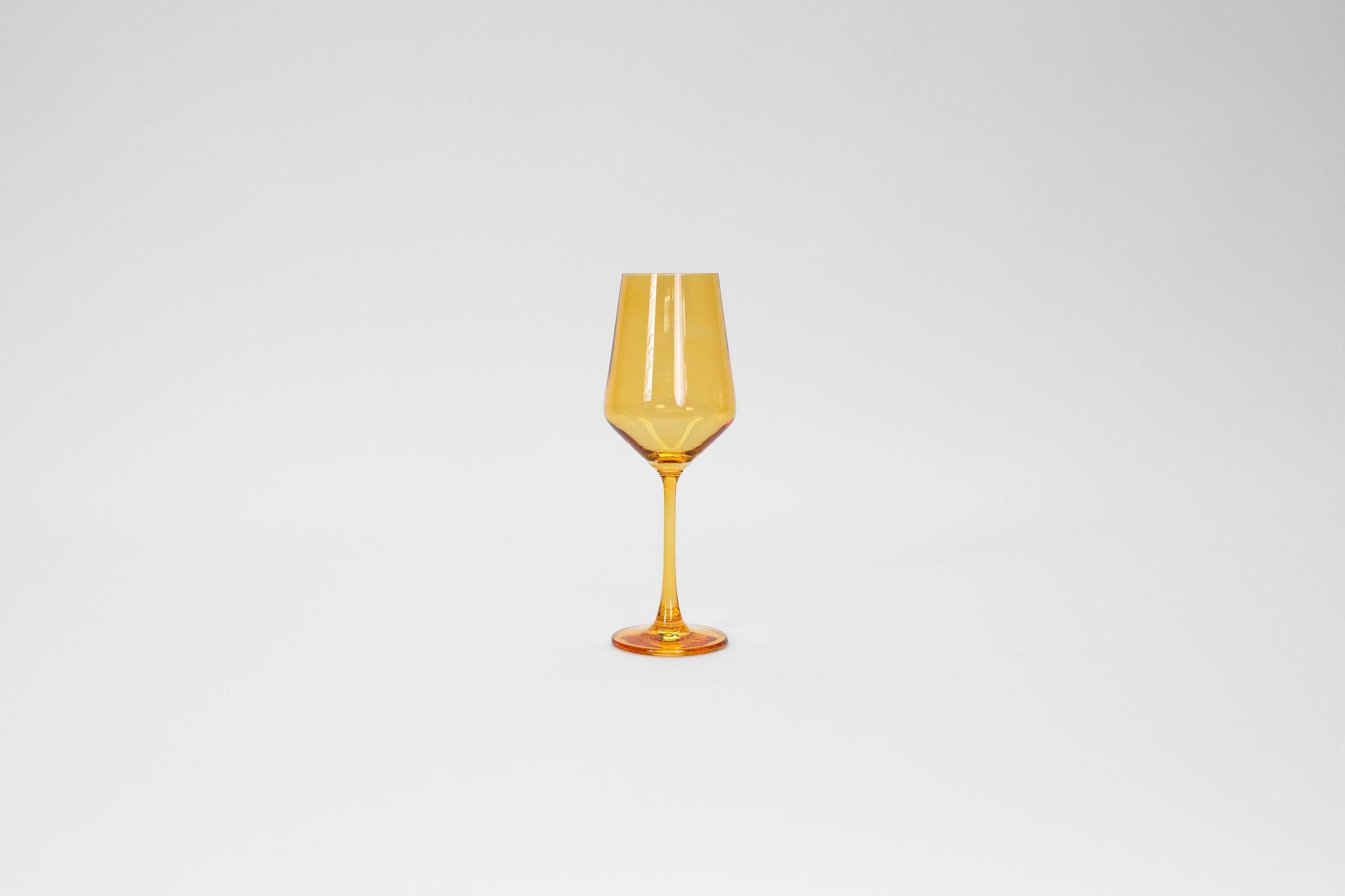 Sunshine Yellow - Stemless Colored Wine Glass