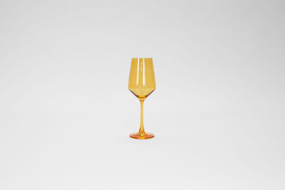 Sunshine Yellow - Stemless Colored Wine Glass
