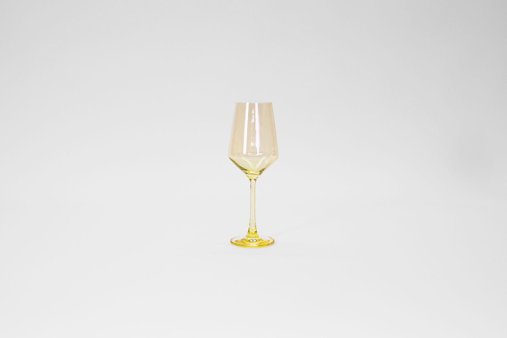 Lemon Drop Yellow- Stemless Colored Wine Glass