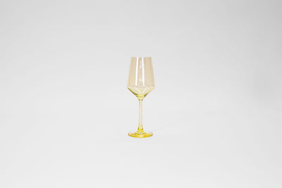 Lemon Drop Yellow- Stemless Colored Wine Glass