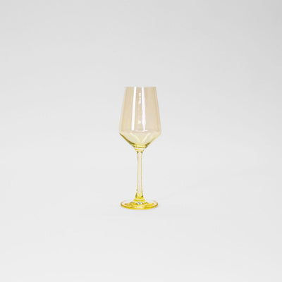 Lemon Drop - Colored Wine Glass