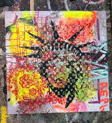 Faceless Liberty on Flowers by Denis OUCH - main product image for Resin Society