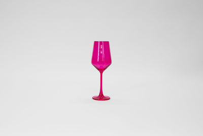 Hot Hot Pink - Stemless Colored Wine Glass
