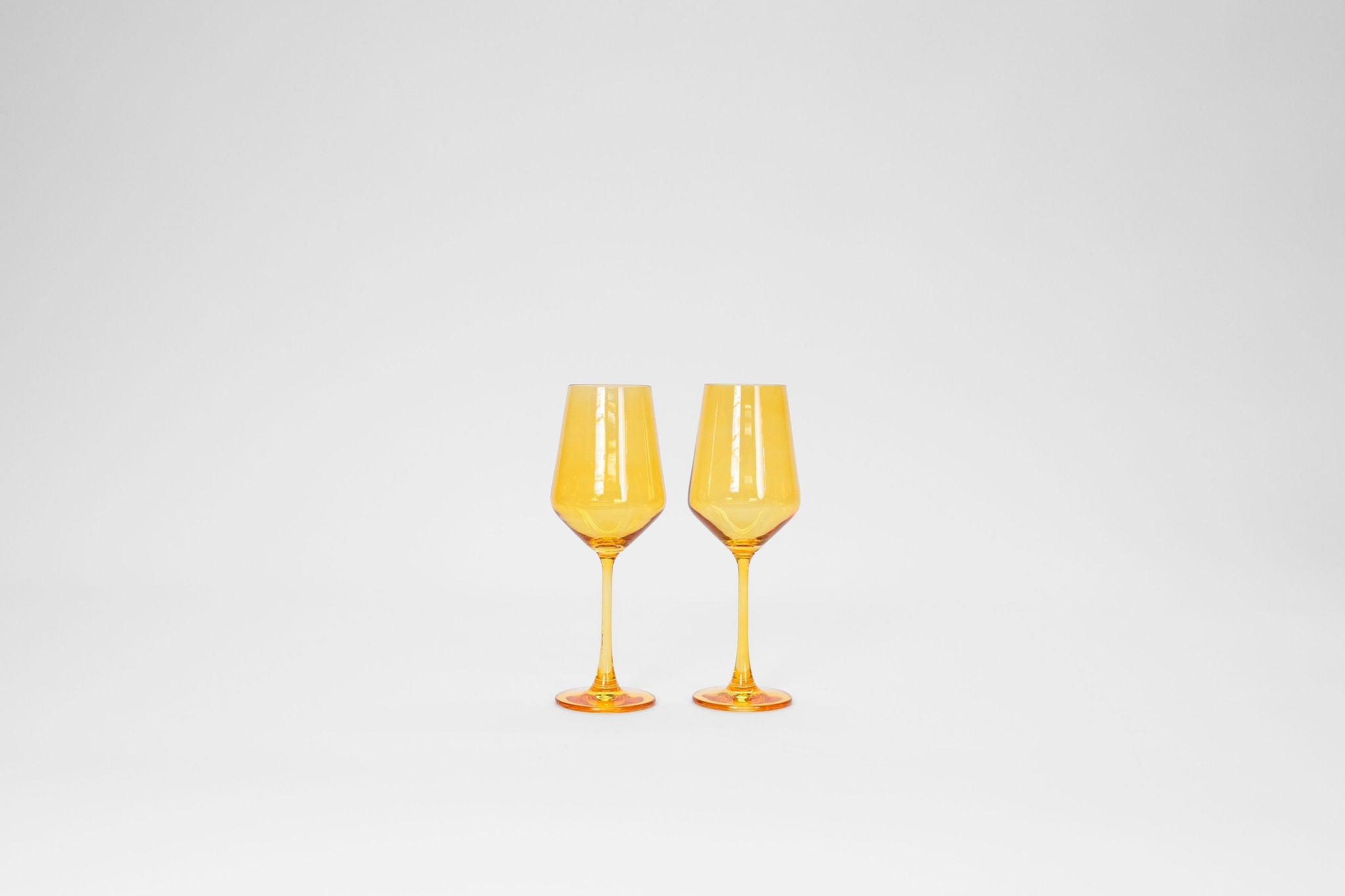 Sunshine Yellow - Stemless Colored Wine Glass