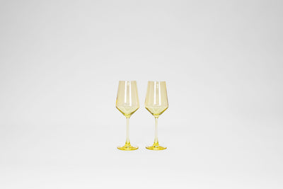 Lemon Drop Yellow- Stemless Colored Wine Glass