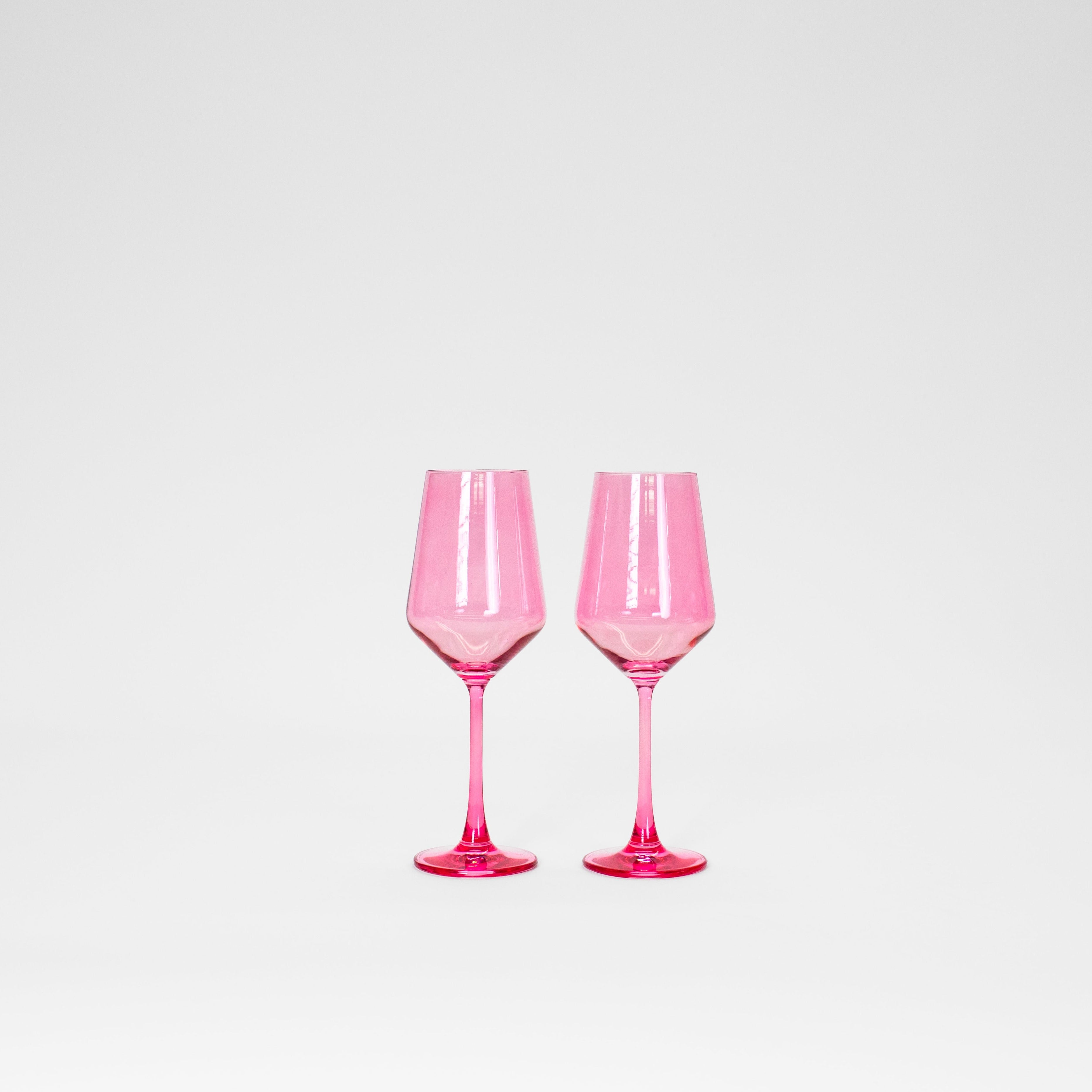 Bubblegum Pink - Colored Wine Glass
