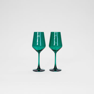 Emerald Green - Colored Wine Glass