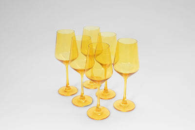 Sunshine Yellow - Stemless Colored Wine Glass