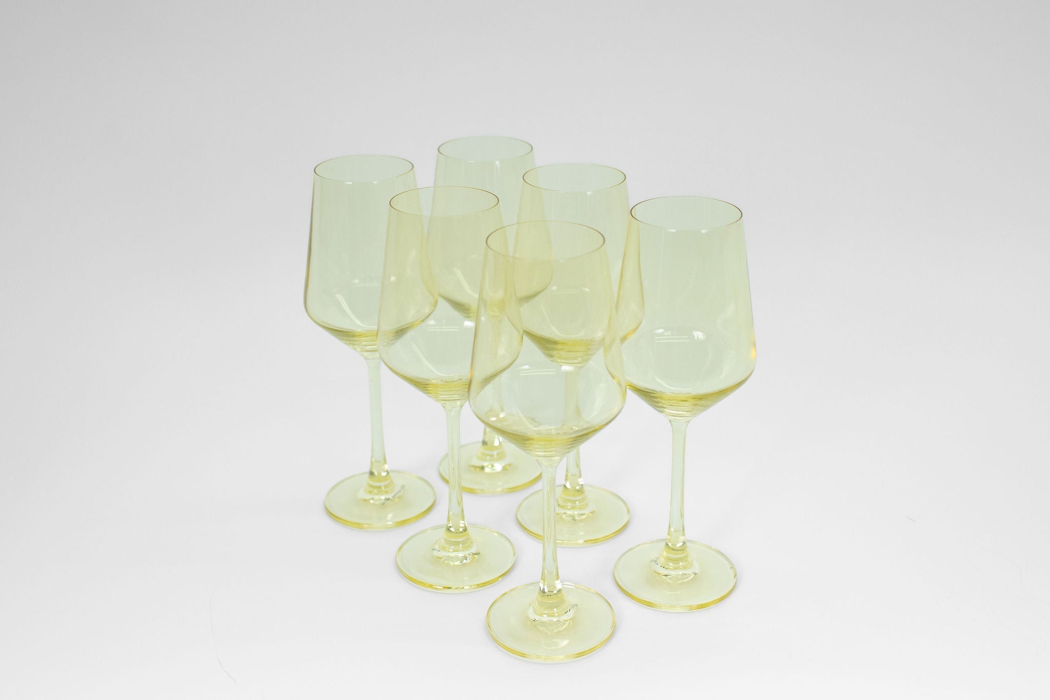Lemon Drop Yellow- Stemless Colored Wine Glass