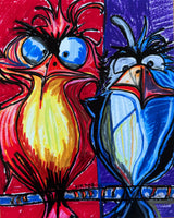 Funny Birds - Art Prints by Vichy's Art - Resin Society