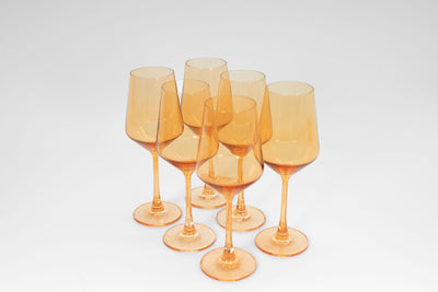 Creamsicle - Stemless Colored Wine Glass