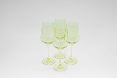 Lemon Drop Yellow- Stemless Colored Wine Glass