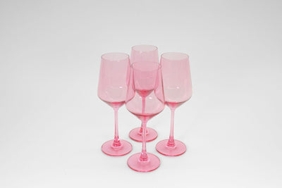 Bubblegum Pink - Stemless Colored Wine Glass