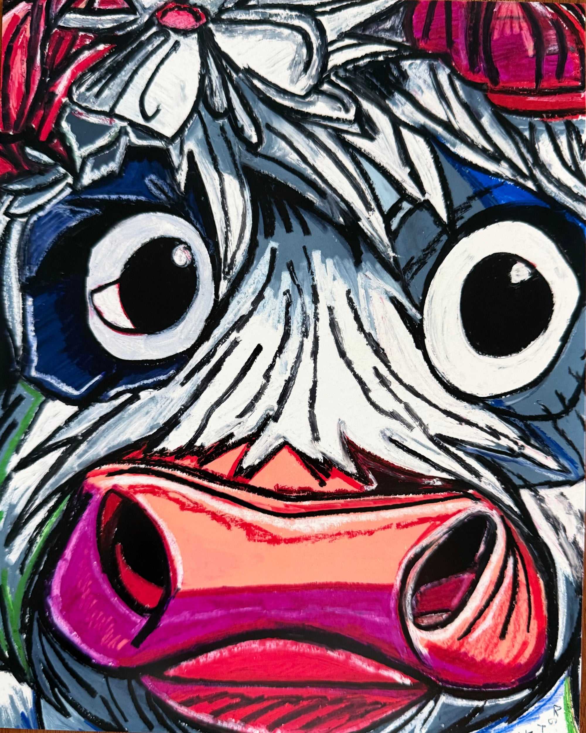 Melissa The Cow - Art Prints by Vichy's Art - Resin Society