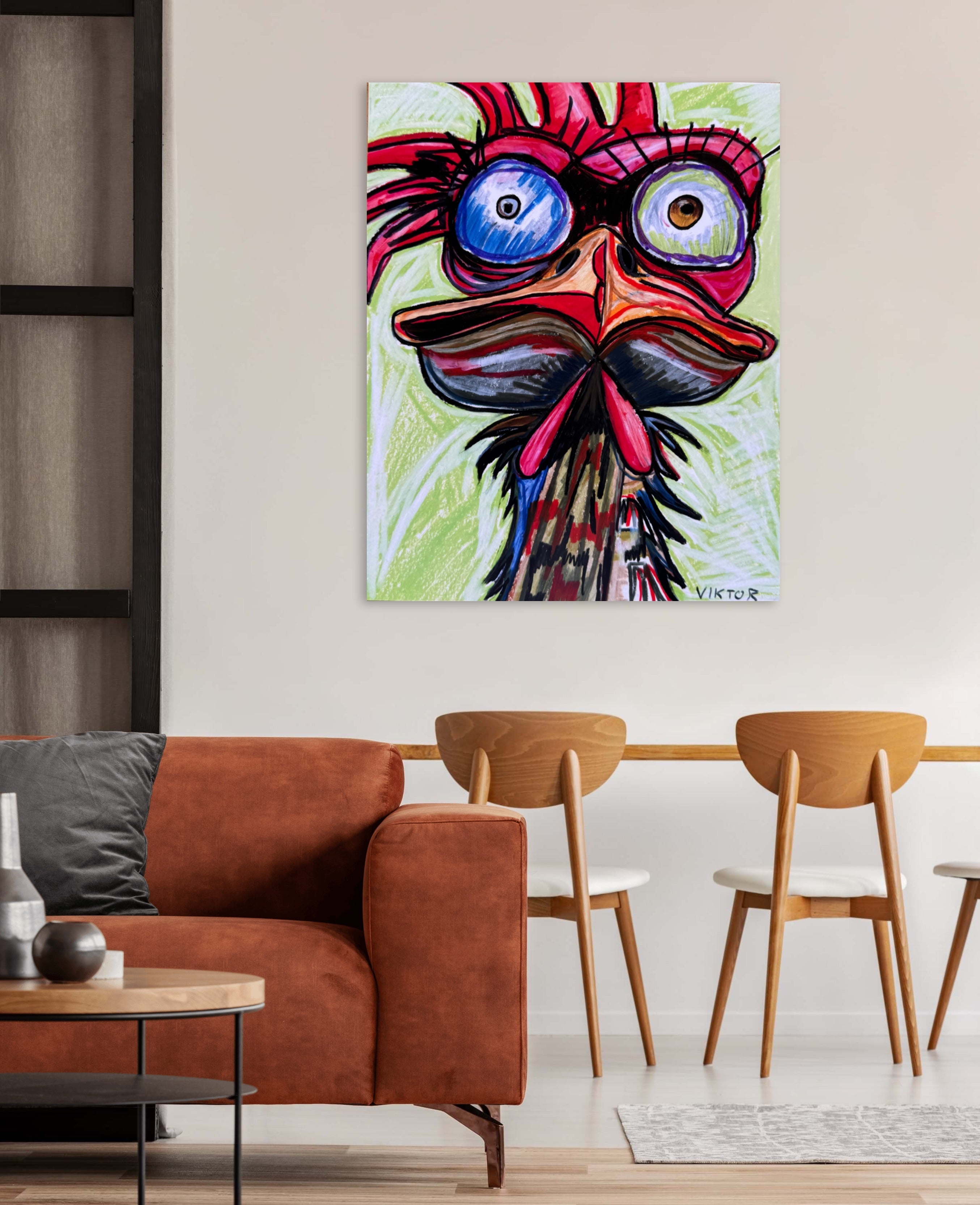 Roo The Rooster - Art Prints detail image - Resin Society