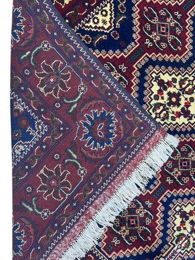 Hand-Knotted Afghani Yusufbai Wool Rug – 6’10″ x 9’10″ by Rugistan - product image 3 for Resin Society