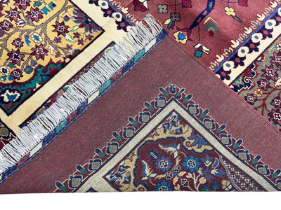 Hand-Knotted Afghani Tree of Life Wool Rug – 6’6″ x 9’6″ by Rugistan - product image 3 for Resin Society