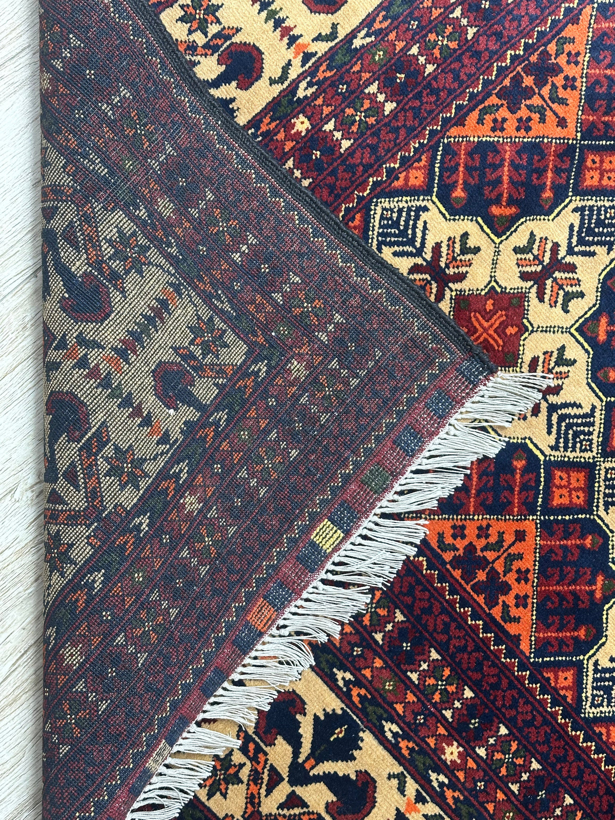 Hand-Knotted Afghani Yusufi Wool Rug – 6’7″ x 10’0″ by Rugistan - product image 3 for Resin Society
