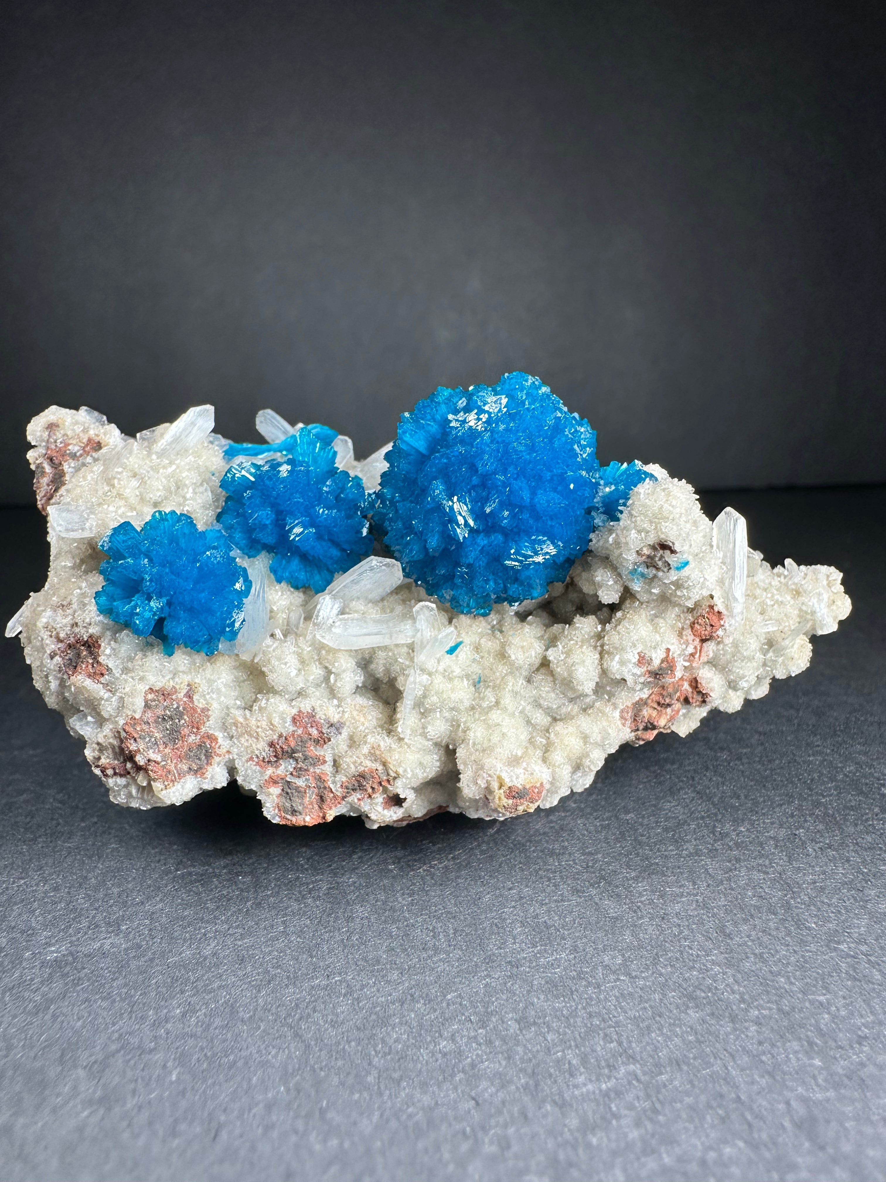 Cavansite with Stilbite on Matrix from Pune, Maharashtra, India by Rare Earth Gallery - main product image for Resin Society