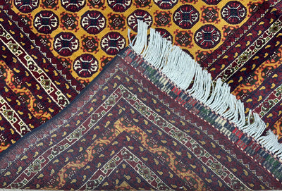 Hand-Knotted Afghani Mawri Wool Rug – 6’5″ x 9’4″ by Rugistan - product image 3 for Resin Society