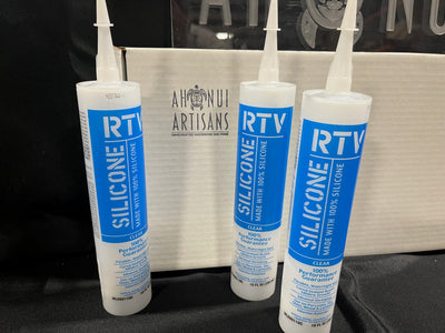 Tube of 100% silicone sealant by Ahonui Artisans