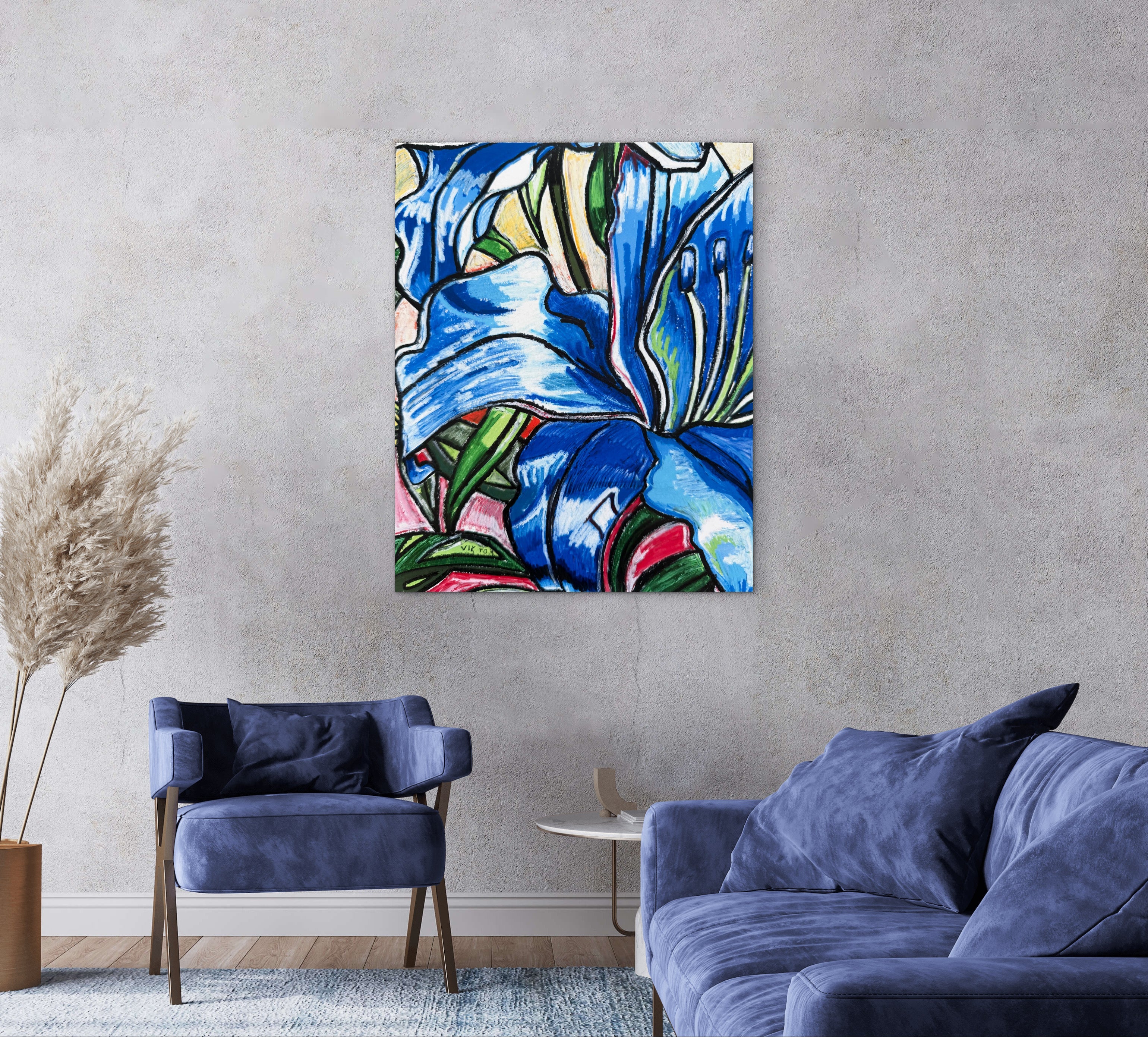 Blue Lily - Art Prints detail image - Resin Society
