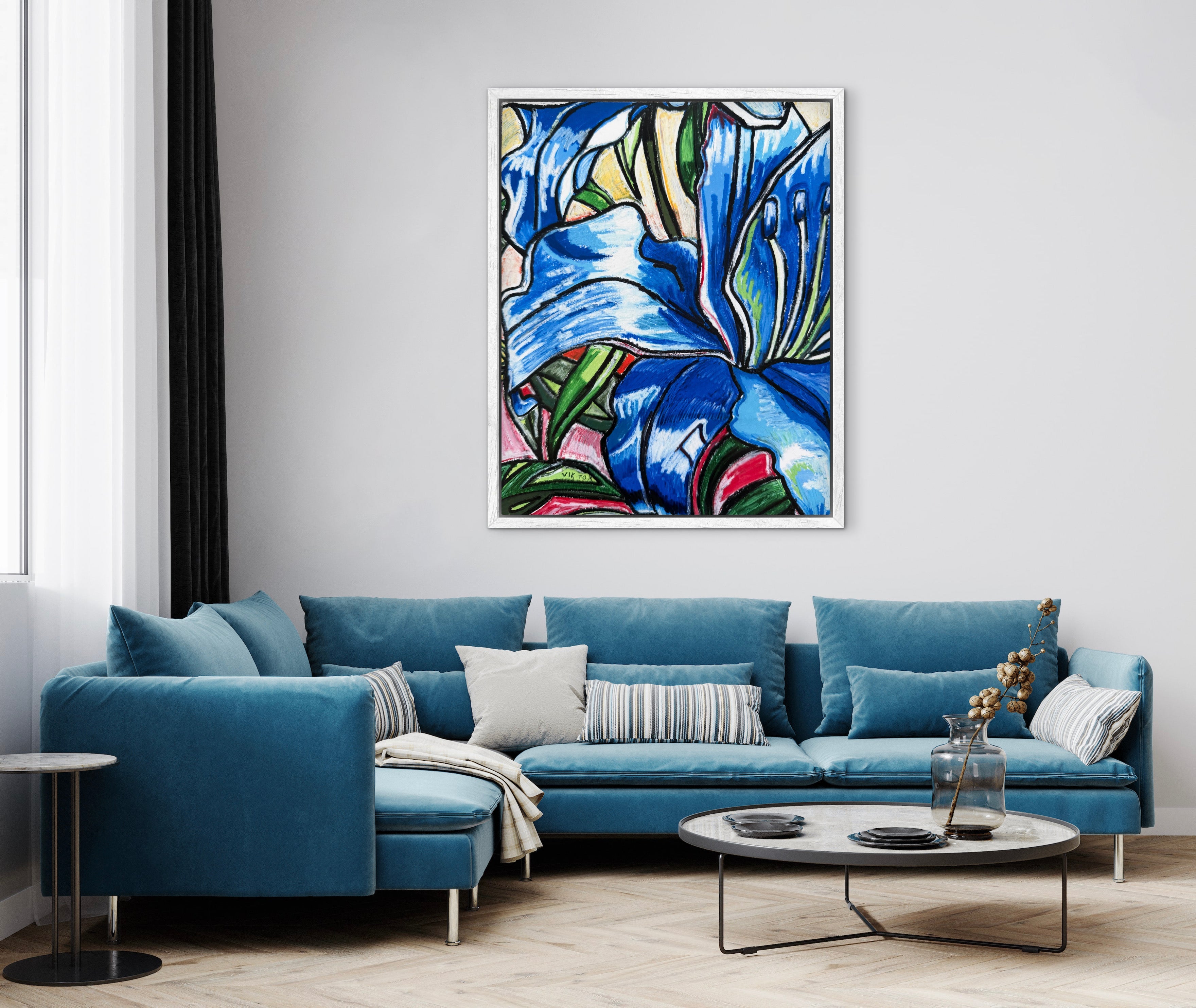 Blue Lily - Art Prints detail image - Resin Society
