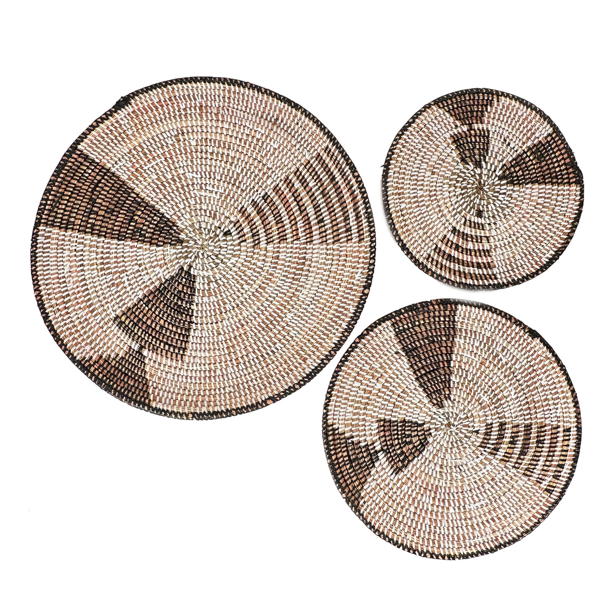Triangles Wall Baskets Set of 3 by Mbare Ltd - main product image for Resin Society