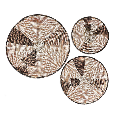 Triangles Wall Baskets Set of 3 by Mbare Ltd - main product image for Resin Society