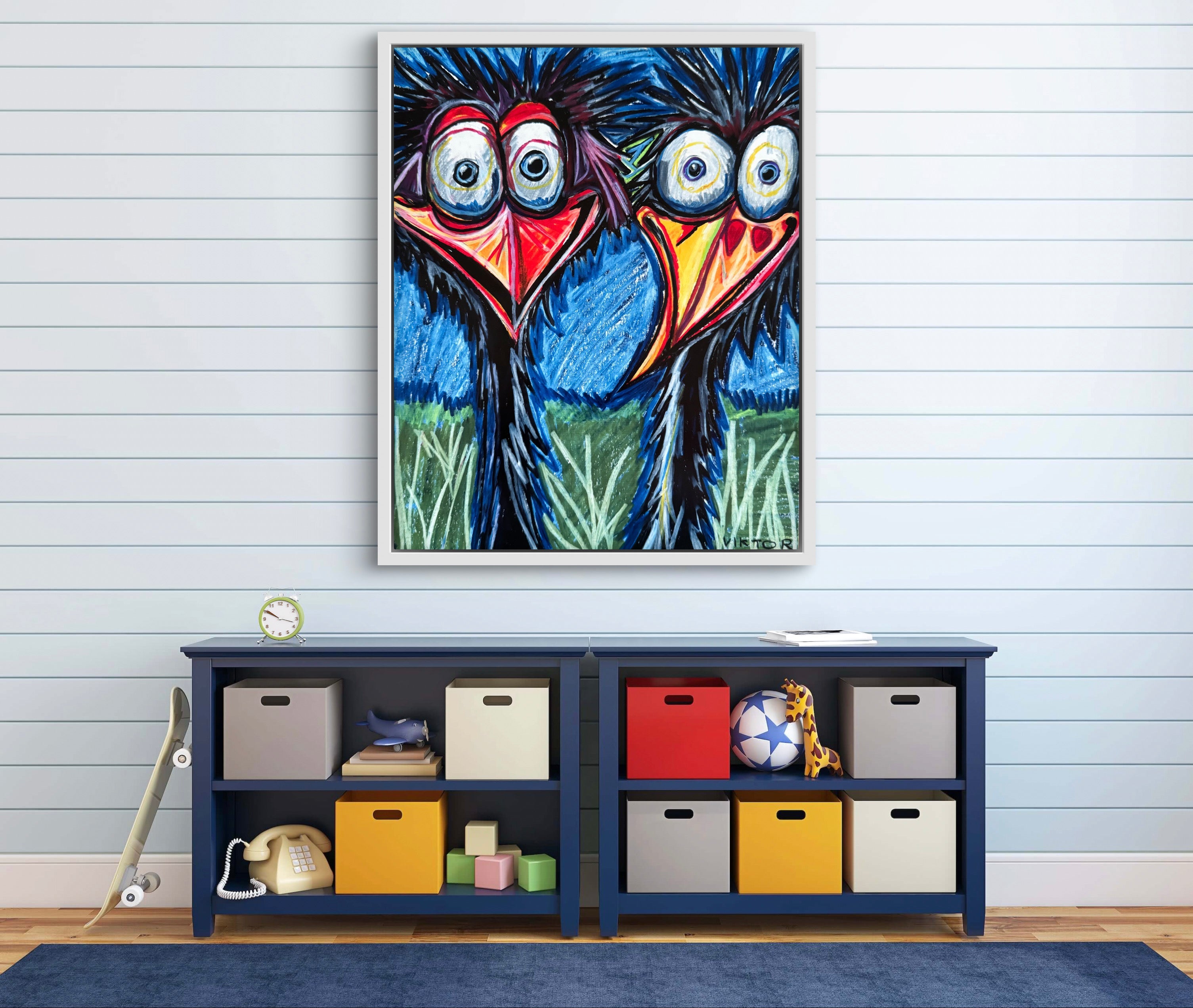 Crazy Birds - Art Prints detail image - Resin Society