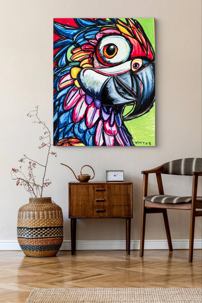 Colorful Parrot - Art Prints detail image - Resin Society