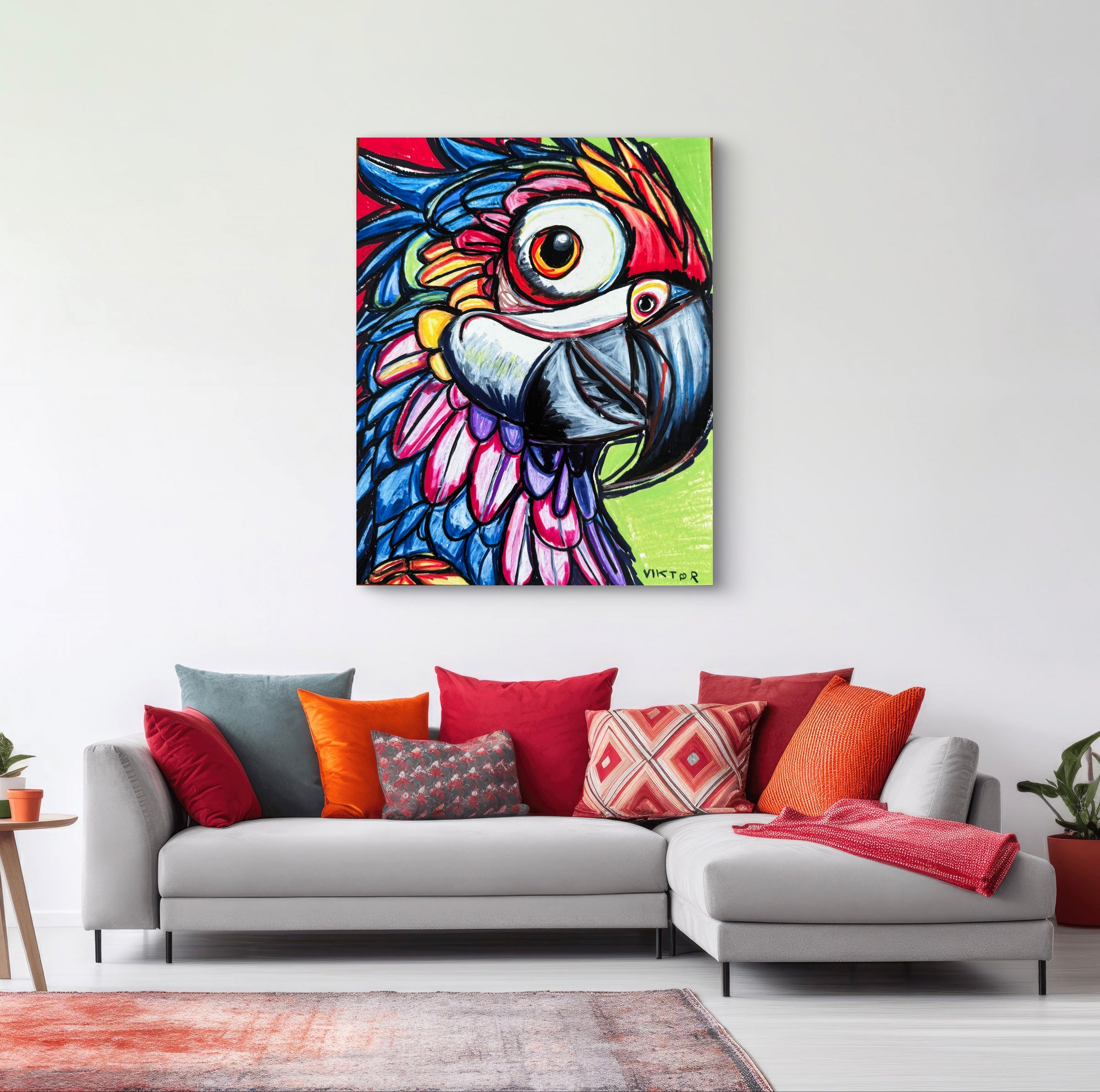 Colorful Parrot - Art Prints detail image - Resin Society