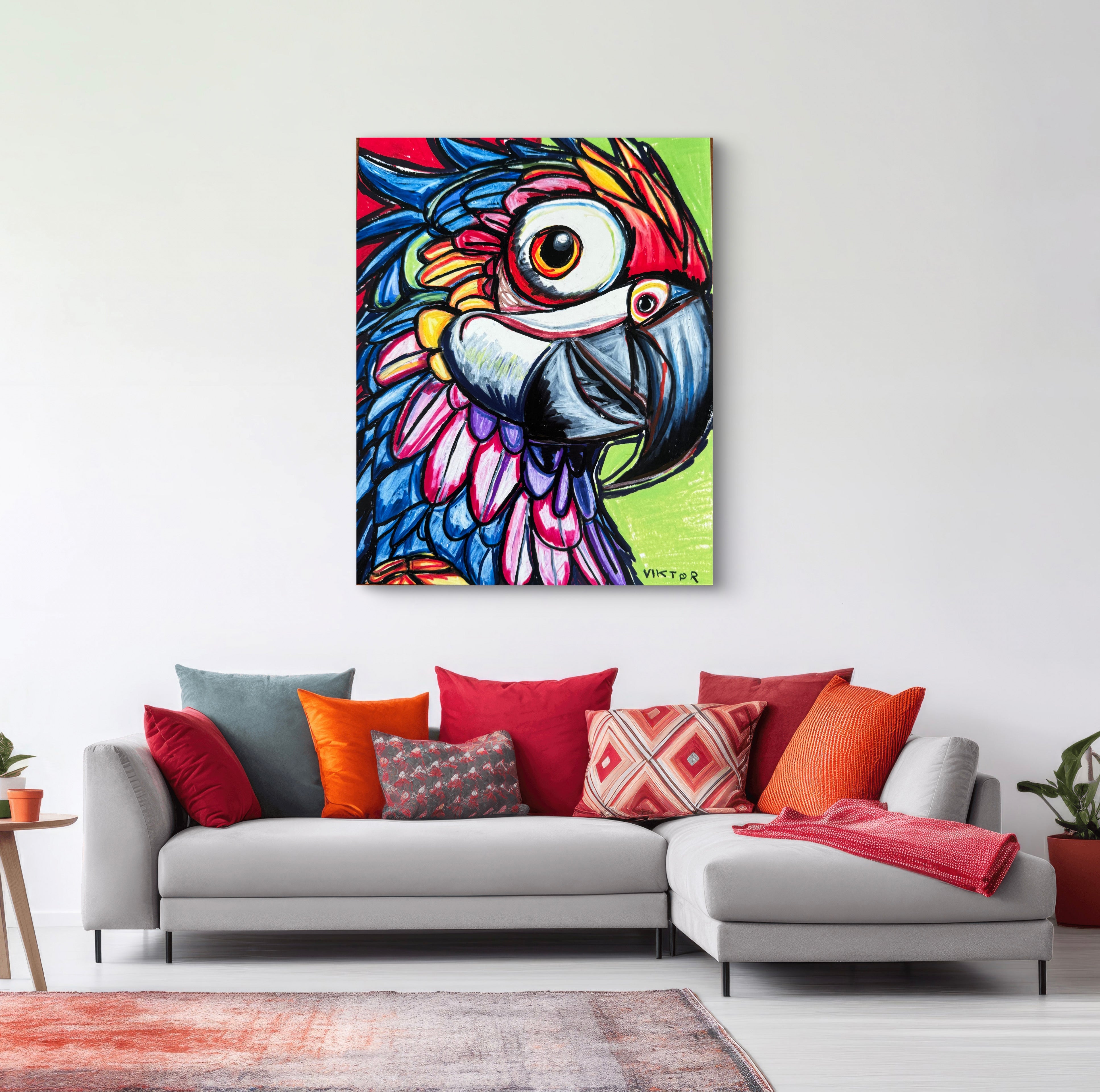 Colorful Parrot - Art Prints detail image - Resin Society