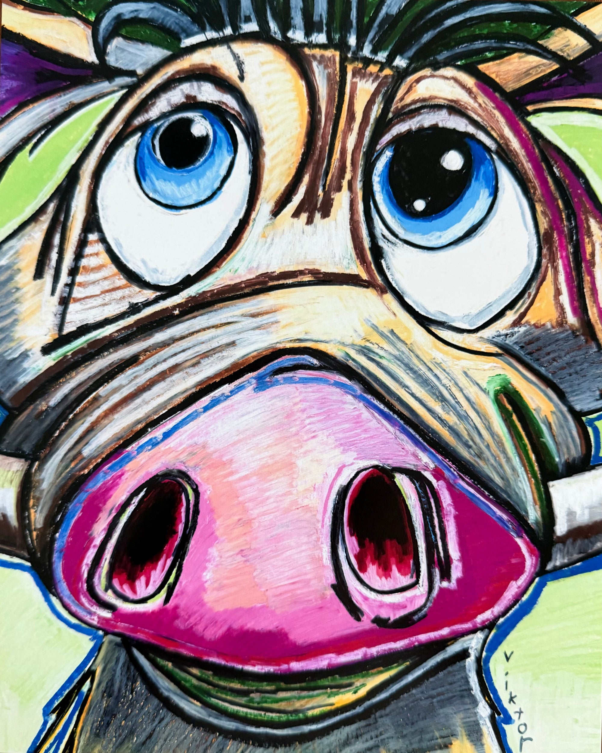 Whimsy Boar - Art Prints by Vichy's Art - Resin Society
