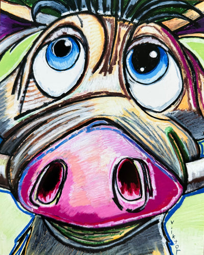 Whimsy Boar - Art Prints by Vichy's Art - Resin Society